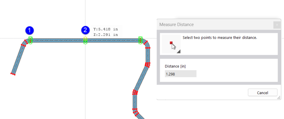 Measuring Distance Between Two Points