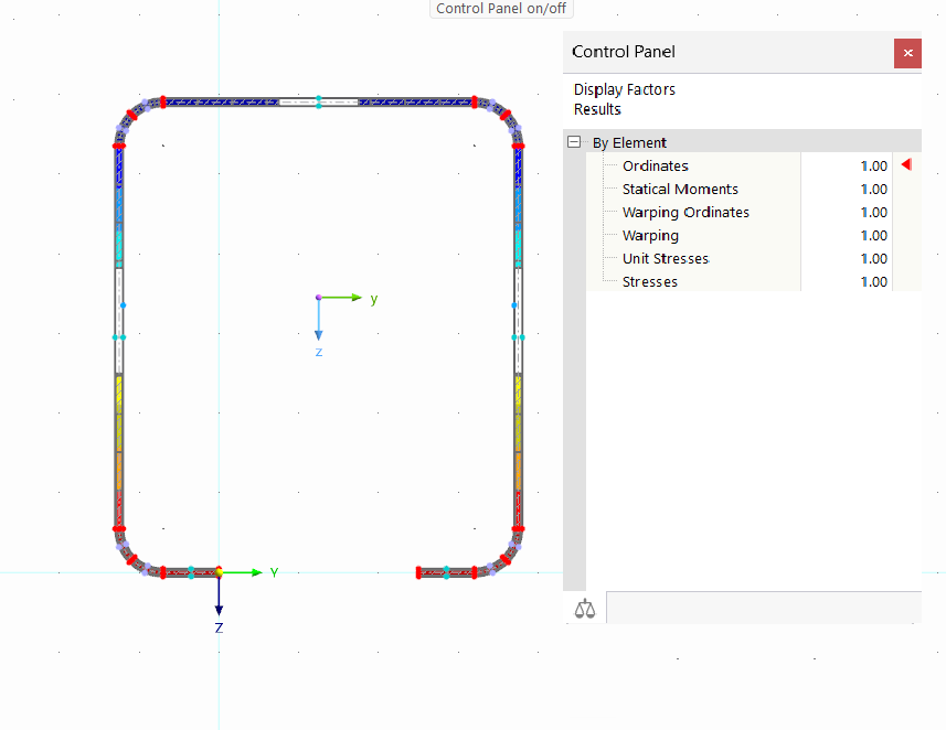 Adjusting Display Factors for Stresses