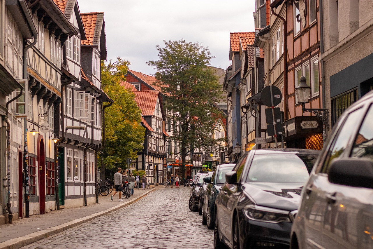 Half-Timbered Houses – Magniviertel in Braunschweig, Germany