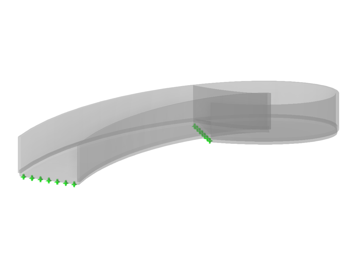 Model 003924 | 	STC017 | Cylindrical Single-Flight Staircase