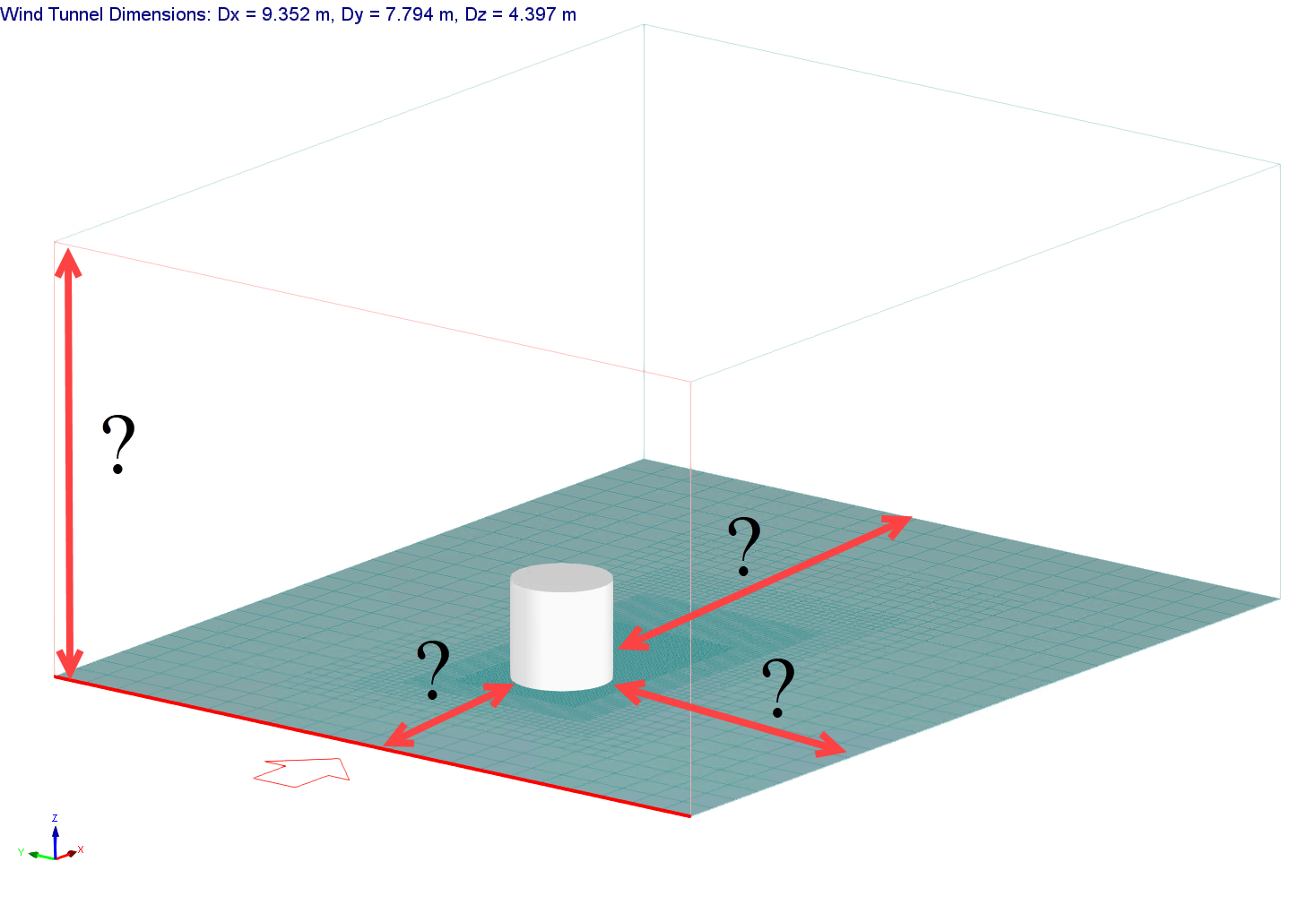 Figure 1: Wind Tunnel Dimensions