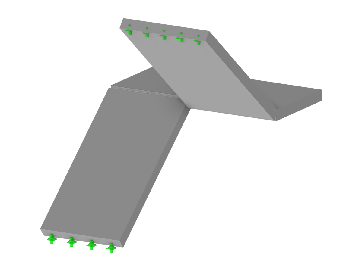 Model 004024 | Stairway with supported landing