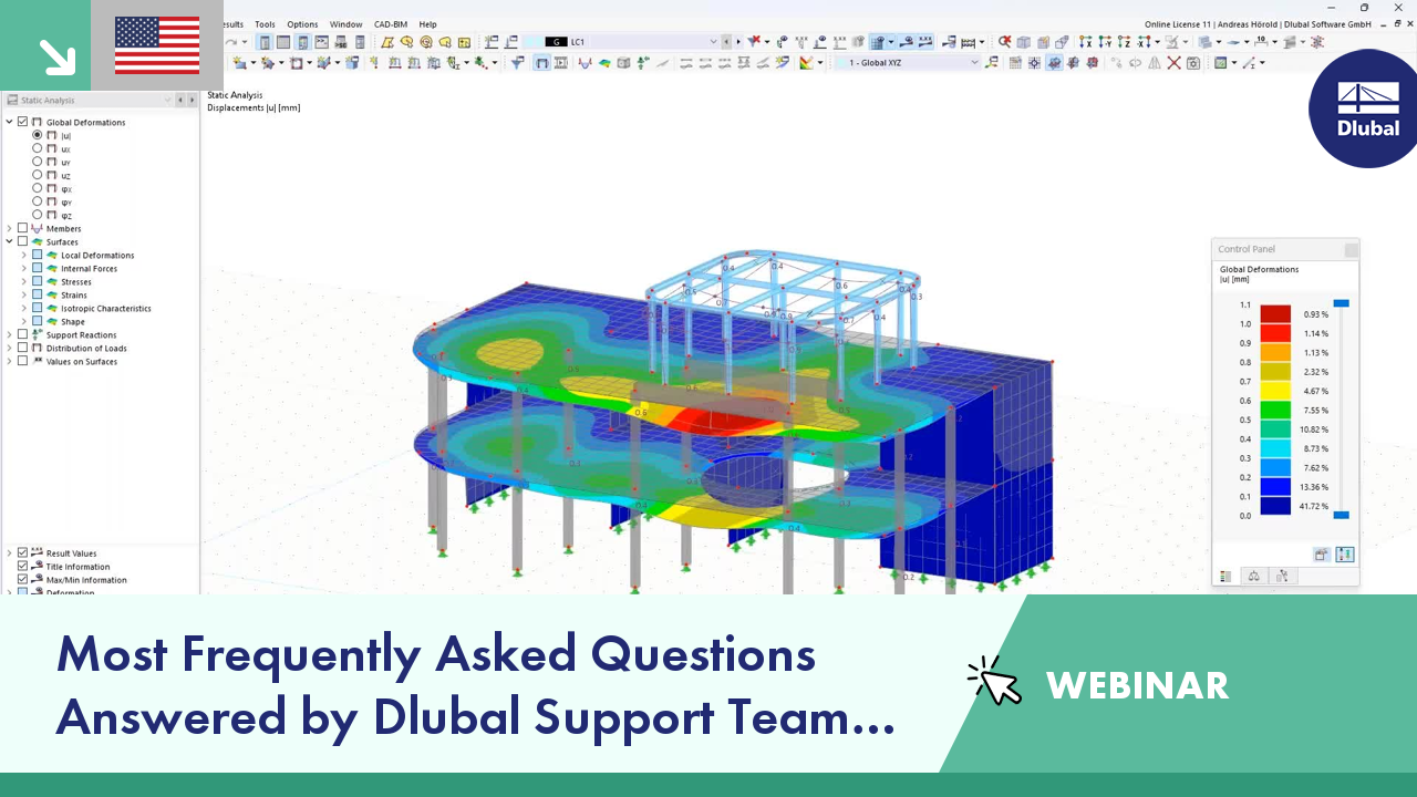 WEBINAR | Most Frequently Asked Questions Answered by Dlubal Support Team | March 2023