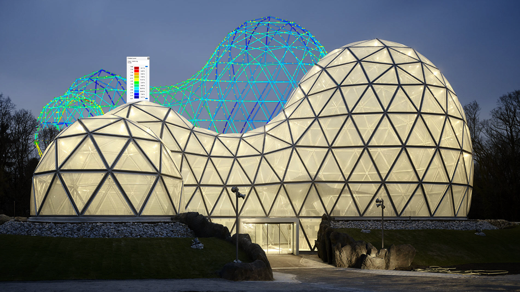 Entrance Structure "Mitoseum" in Dinosaur Park Kleinwelka, Germany (Aluminum) 