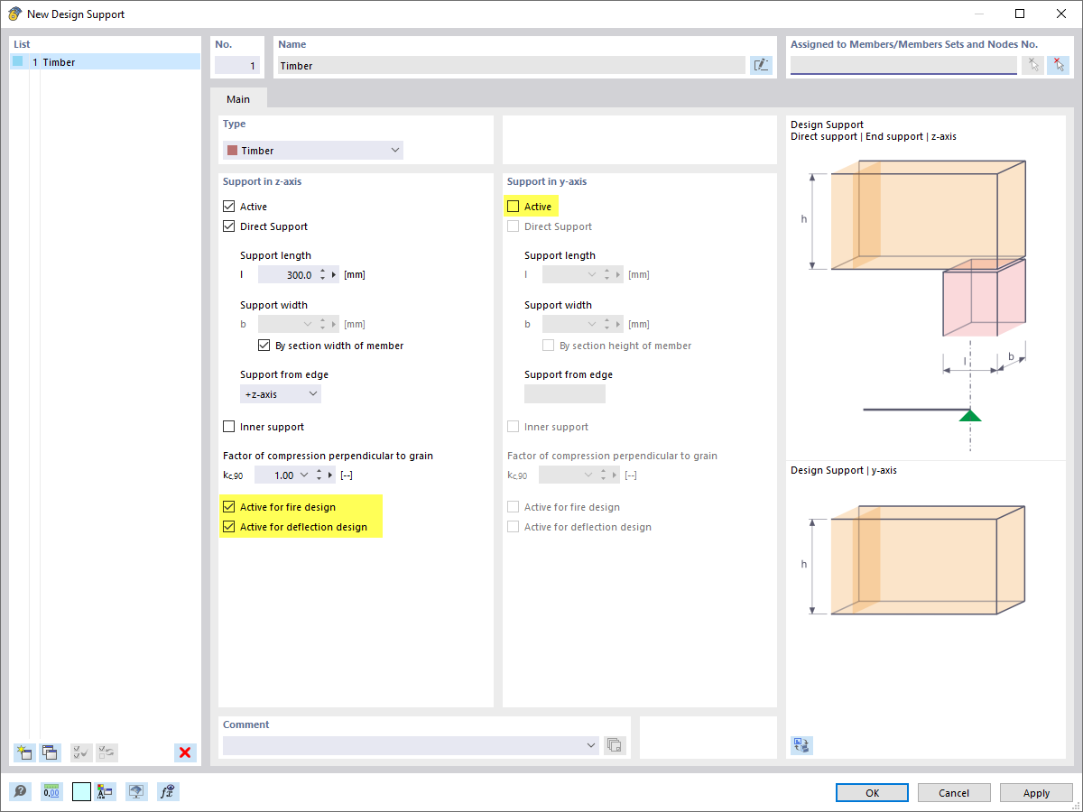 Defining New Design Support of "Timber" Type