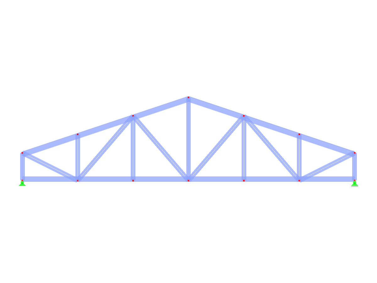 Model 004126 | FT452-a | Double Pitched Truss