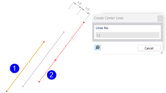 Creating Center Line Between Parallel Lines