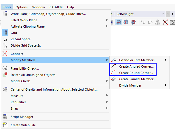 Functions for Adjusting Corners