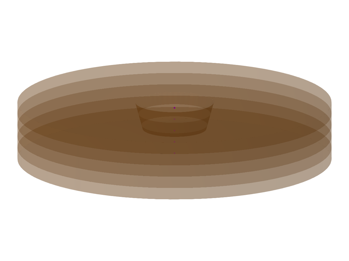 Model 003982 | FUP008 | Circular Soil Massif with Circular Foundation