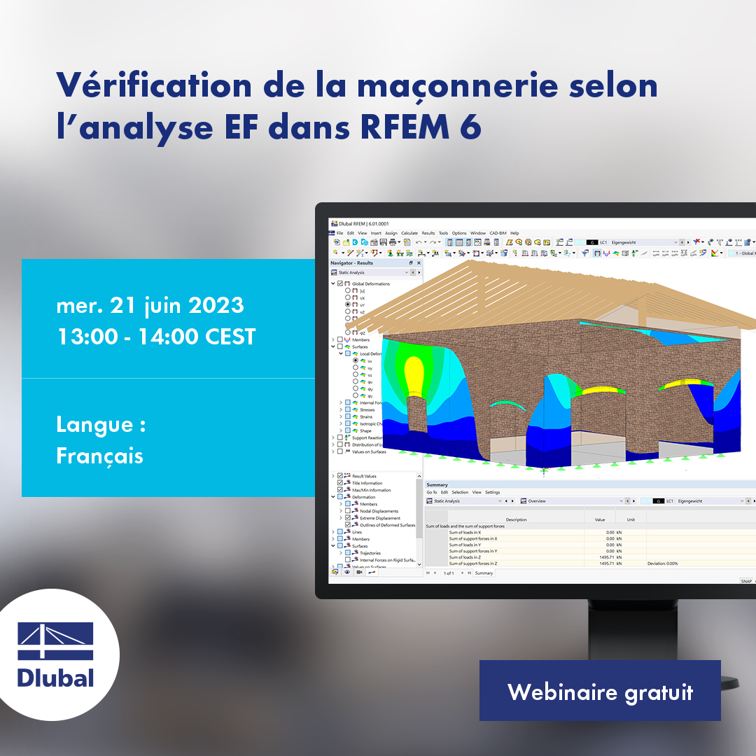 Masonry Design According to FE Analysis in RFEM 6