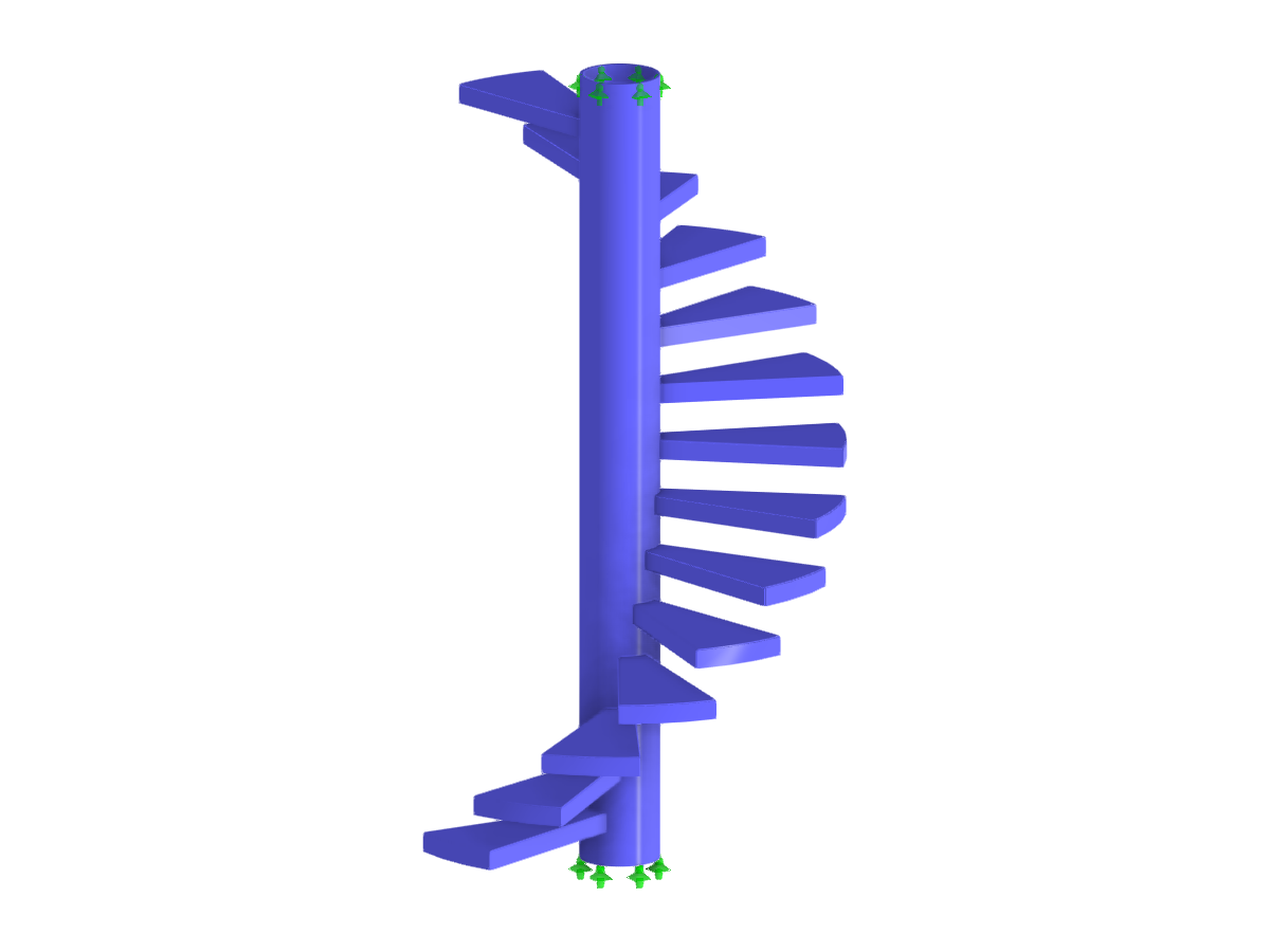 Model 004167 | Spiral Staircase