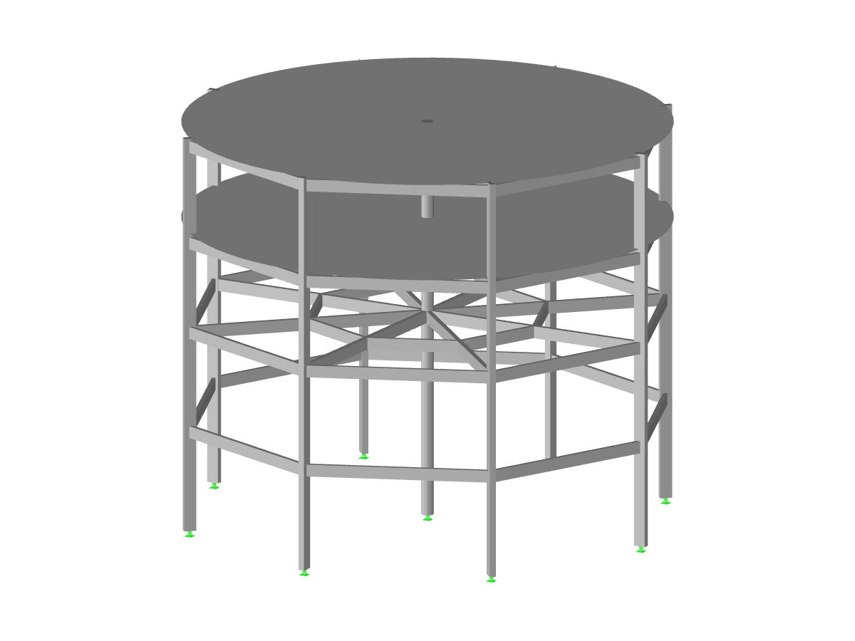 Model 004254 | Elevated Concrete Tank