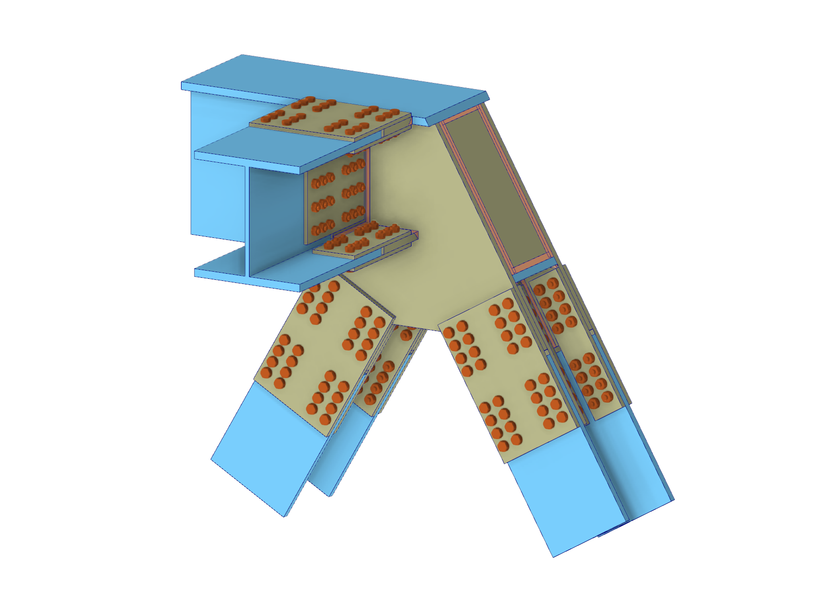 Truss Bridge with Steel Joints