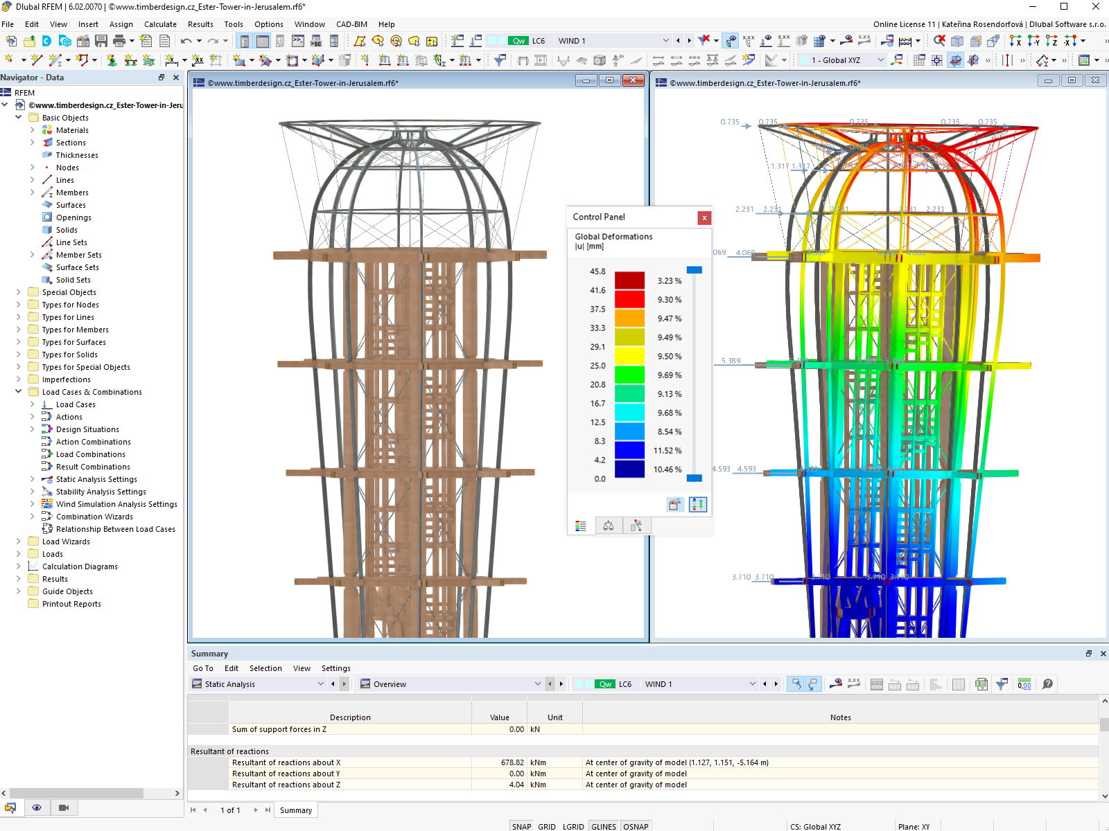 Model of Ester Tower Structure in RFEM 6