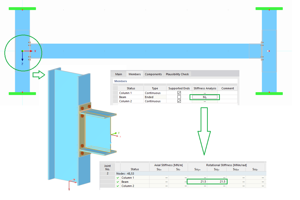 KB 001853 | Initial Stiffness Analysis in Steel Joints