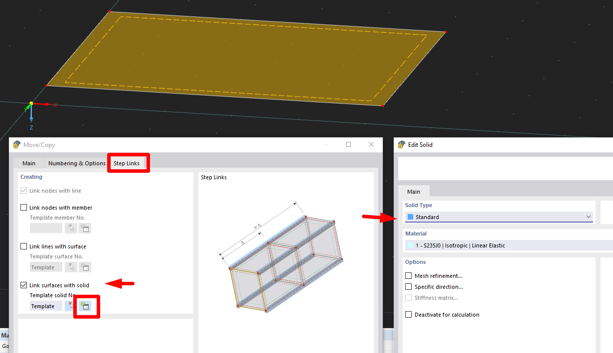 FAQ 005414 | How can I create a contact solid between two surfaces in RFEM?