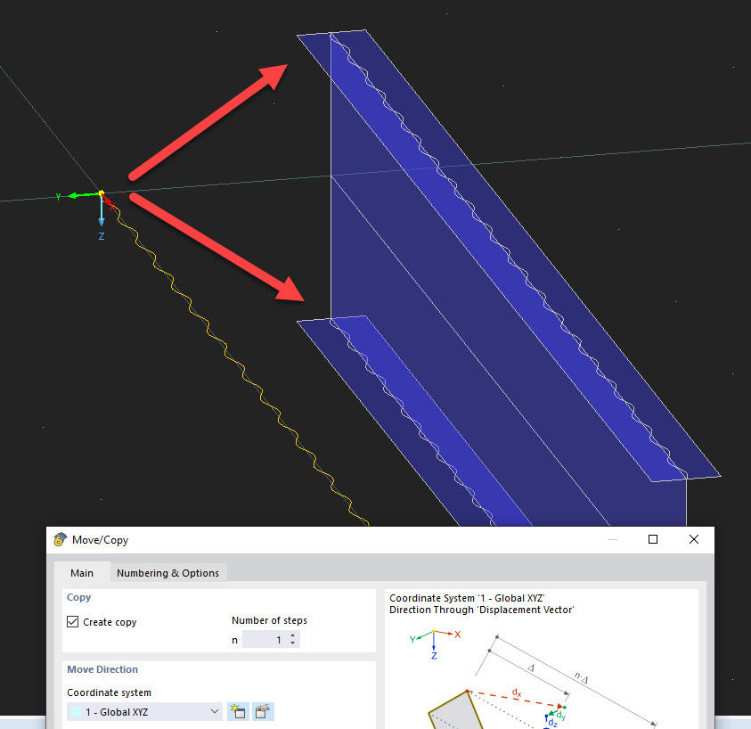 FAQ 005417 | How can I model a corrugated web beam in RFEM 6?