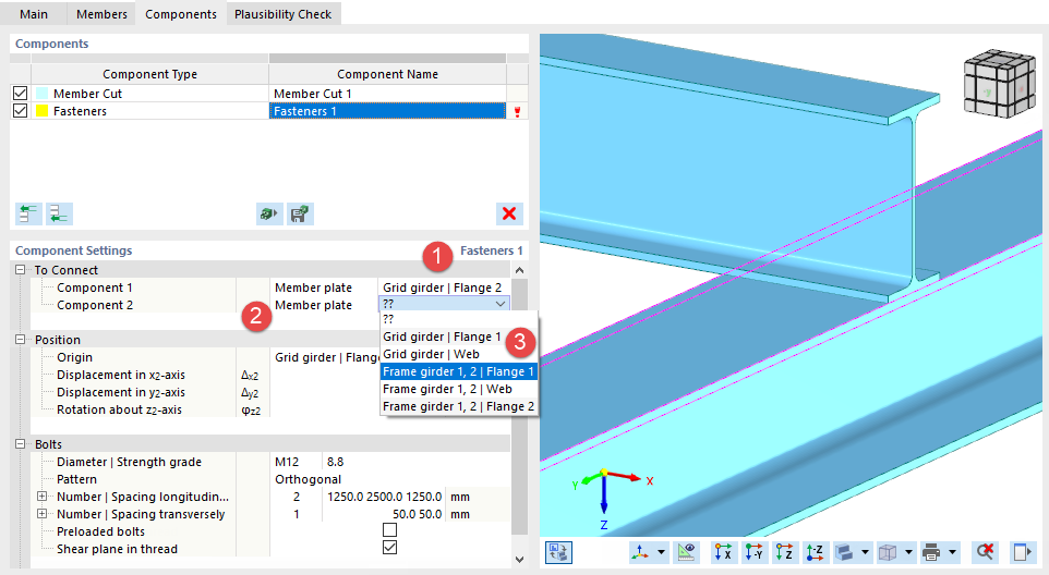 Defining Components For Fasteners