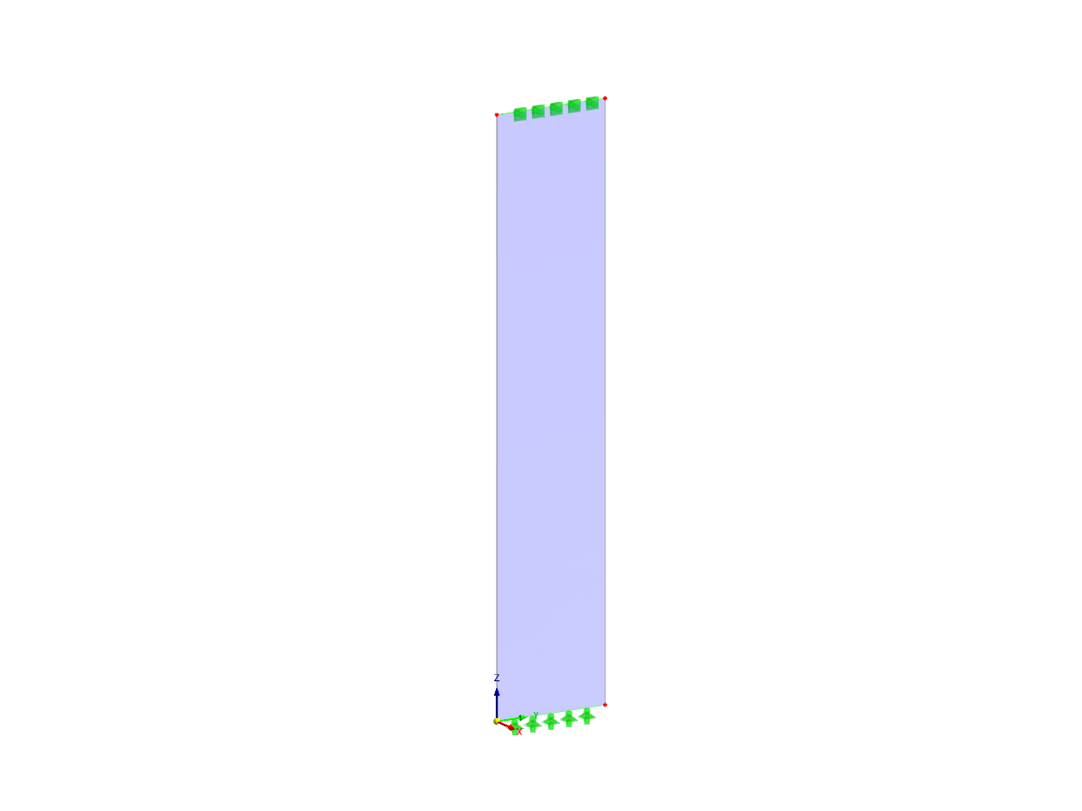 Model 004582 | Steel Plate | Euler Buckling