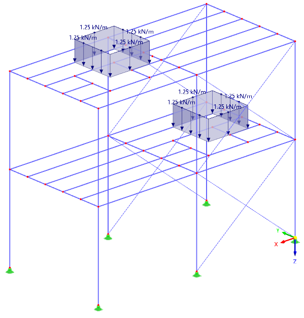 Vertical Loads for Radial Forces of Machines