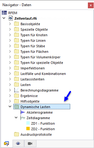 Dynamic Loads in Navigator - Data