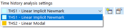Selecting Time History Analysis Setting