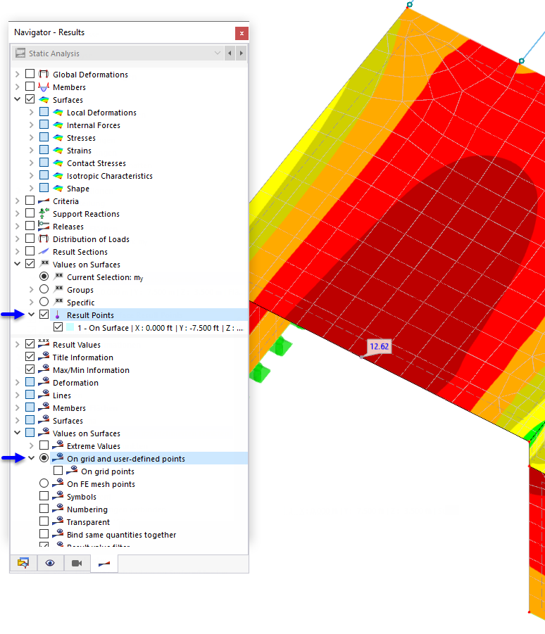 Result Value in User-Defined Point