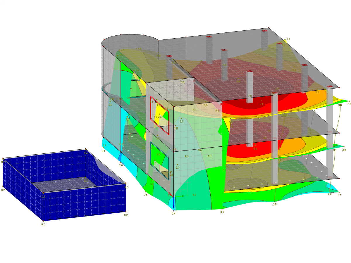 Deformation Graphic Without Adjacent Settlement