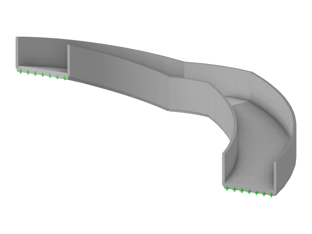 Model 003952 | STC020 | Cylindrical Staircase with Midlanding