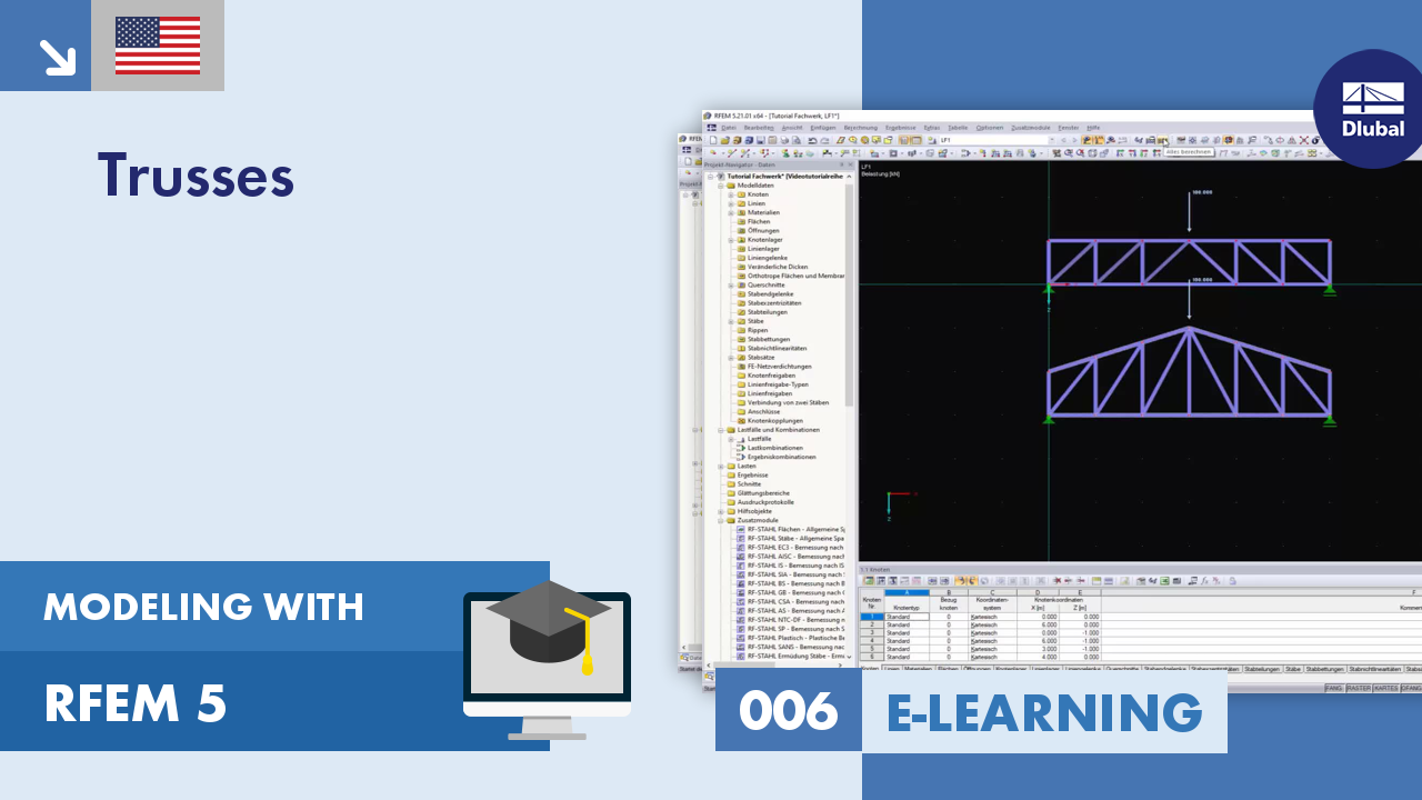 Modeling with RFEM 5 006 Trusses