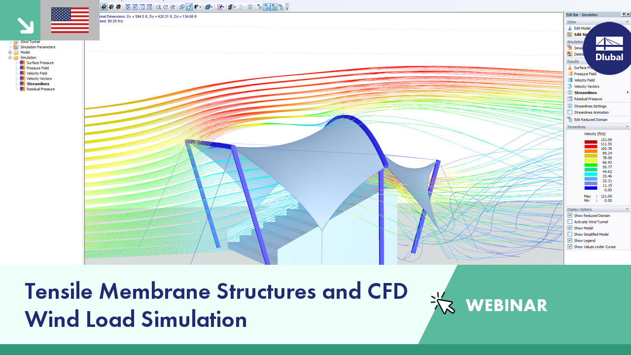 Webinar  Tensile Membrane Structures and CFD Wind Load Simulation