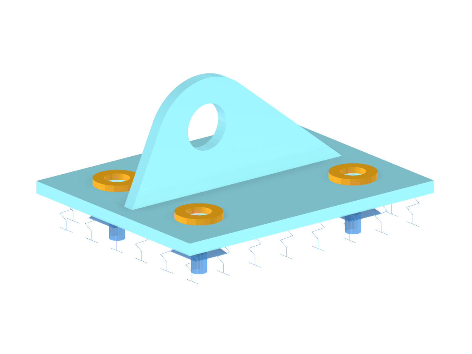 Model 4670 | Anchor Plate with Flat Washers