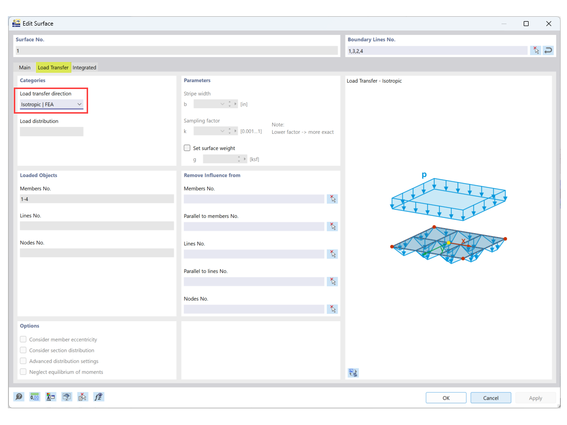 FAQ 005429 | How does the ‘Isotropic-FEA’ load transfer surface work?