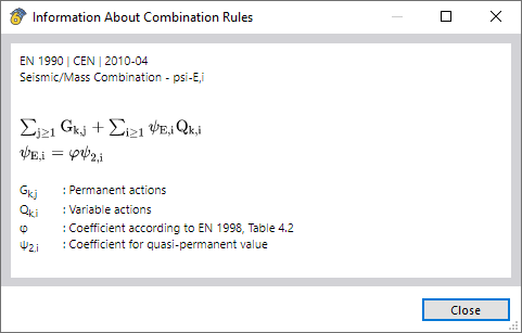 Information About Combination Rules