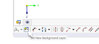 Buttons for Background Layers in CAD Toolbar