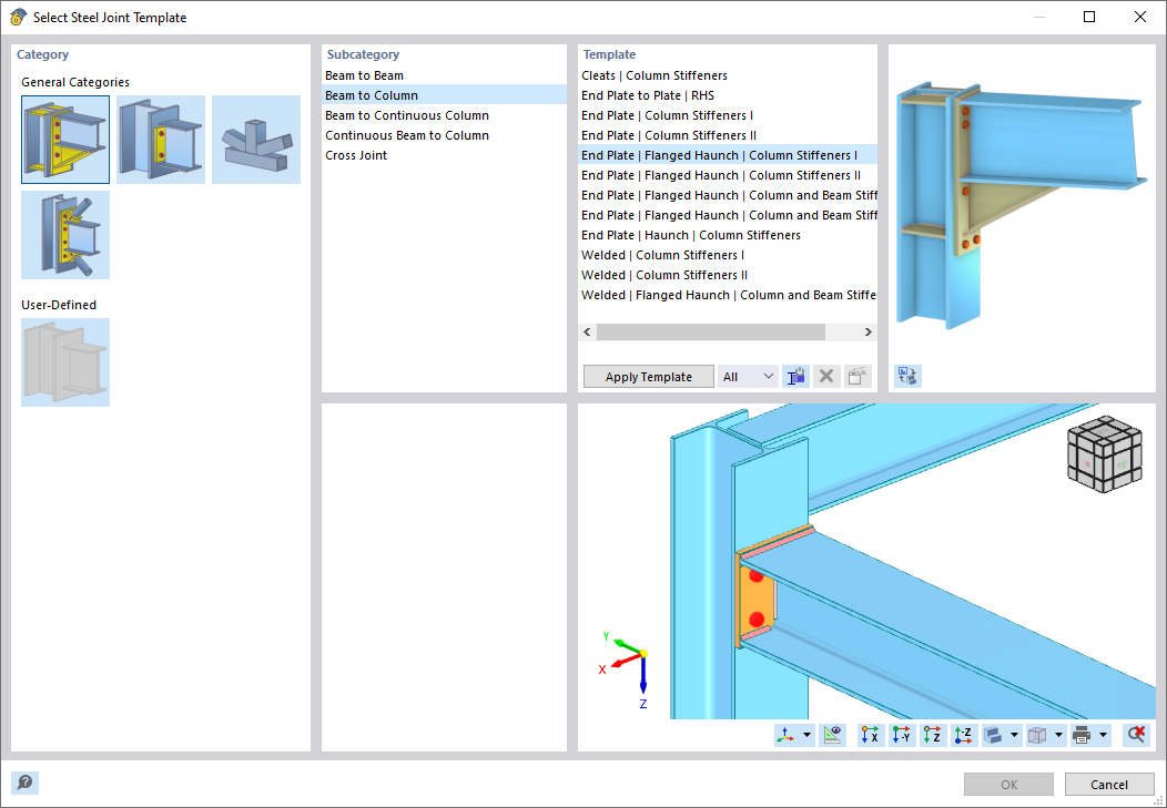 Steel Joint Templates