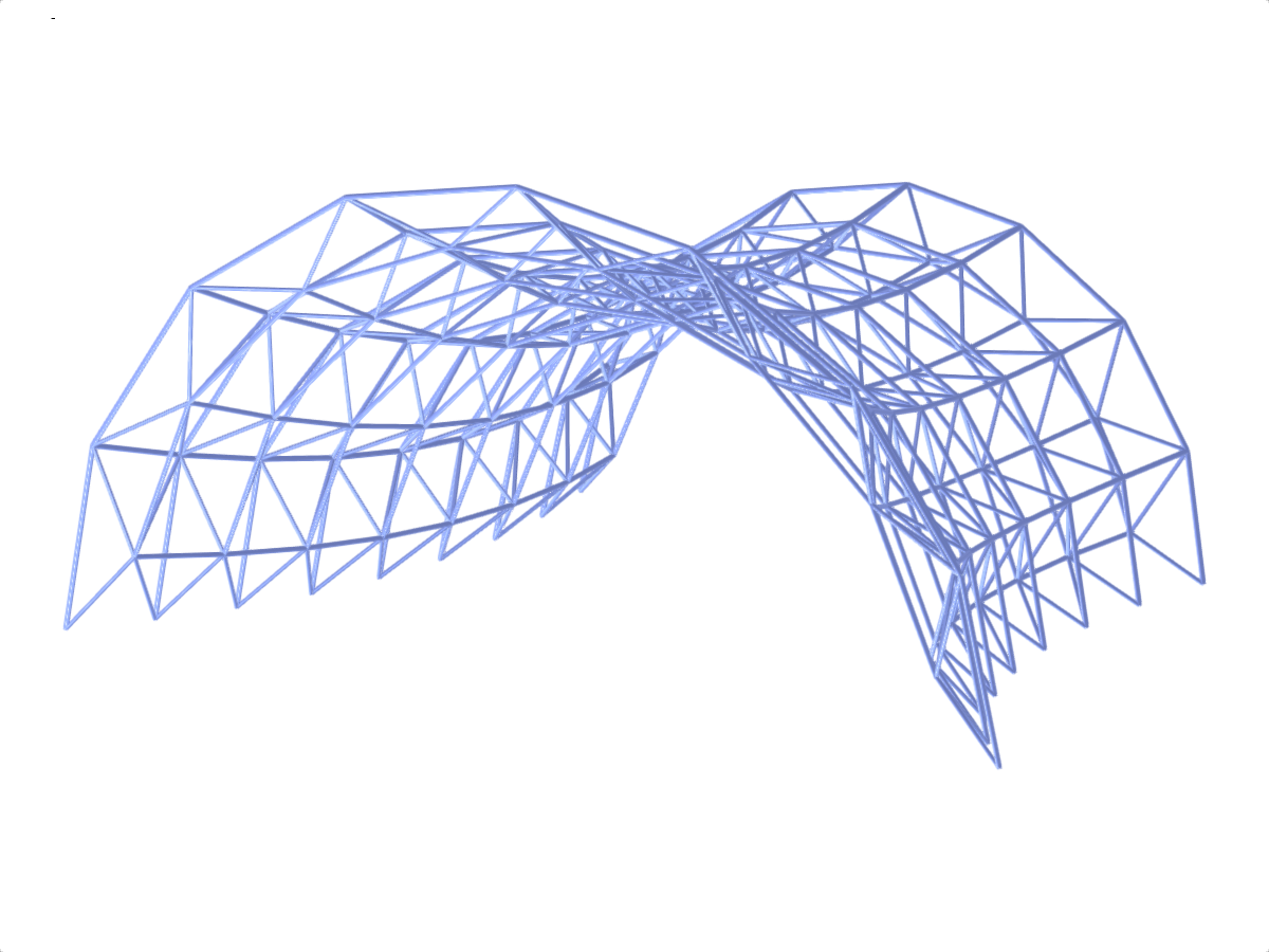 Model 004746 | Open-Air Stage Roof Structure