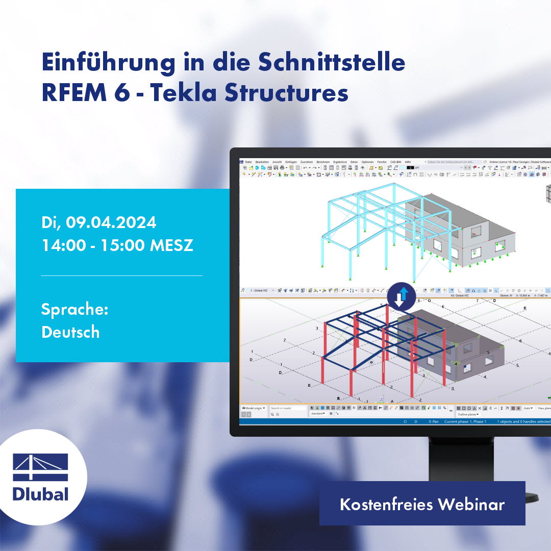 Introduction to Interface \n RFEM 6 – Tekla Structures