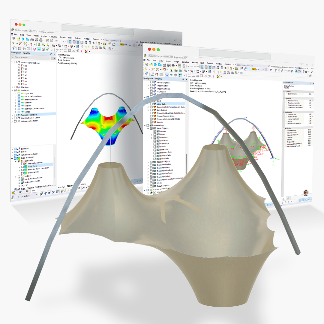 New Recorded Webinar | Construction Stages in Membrane Structures with RFEM 6