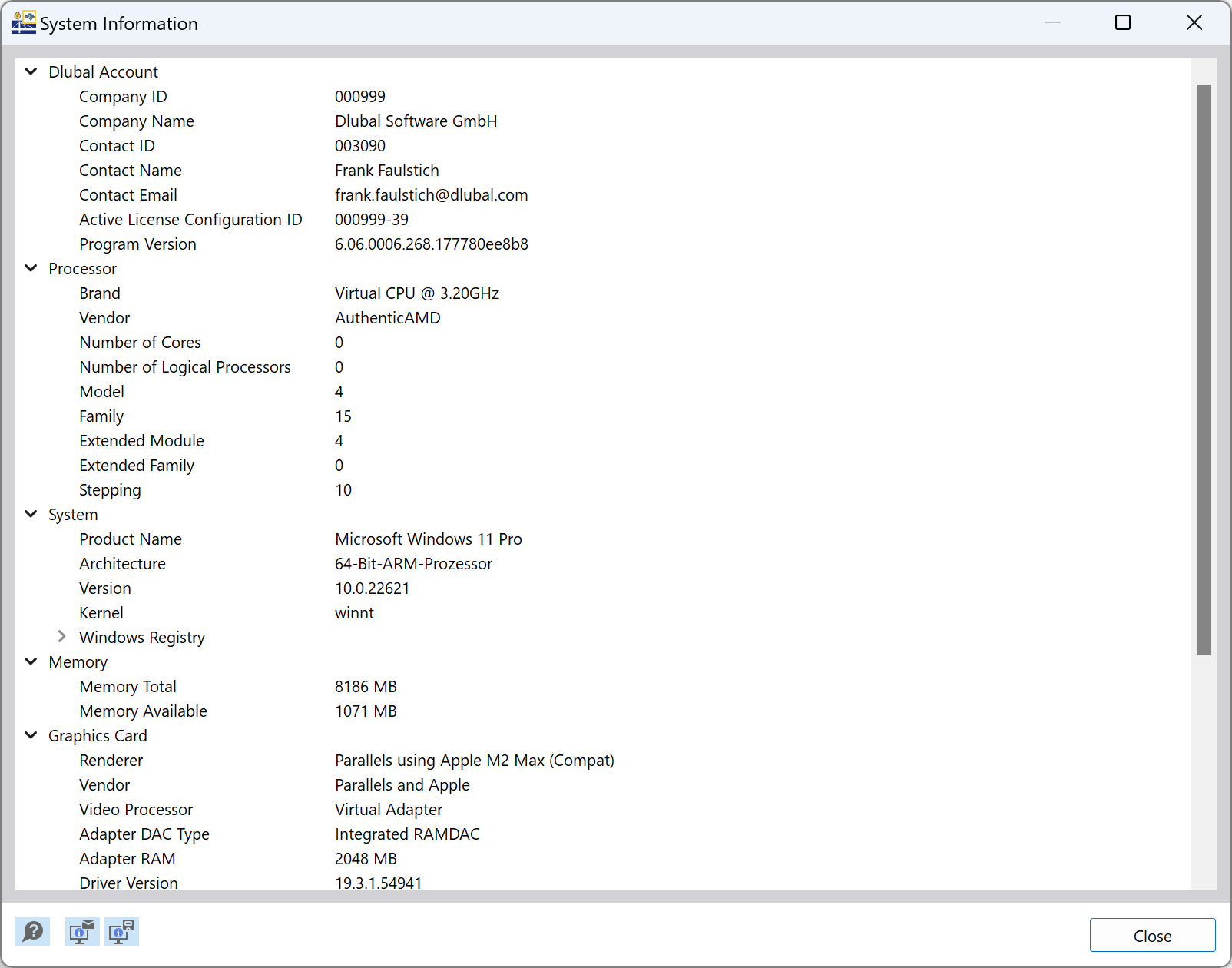 FAQ 005517 | Where can I find the version number of RFEM 6 / RSTAB 9?