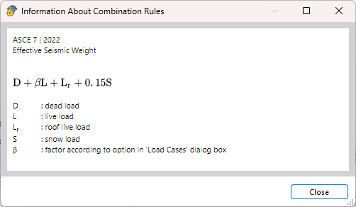 Information About Combination Rules