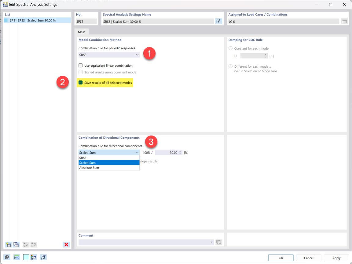 Adjusting Spectral Analysis Settings