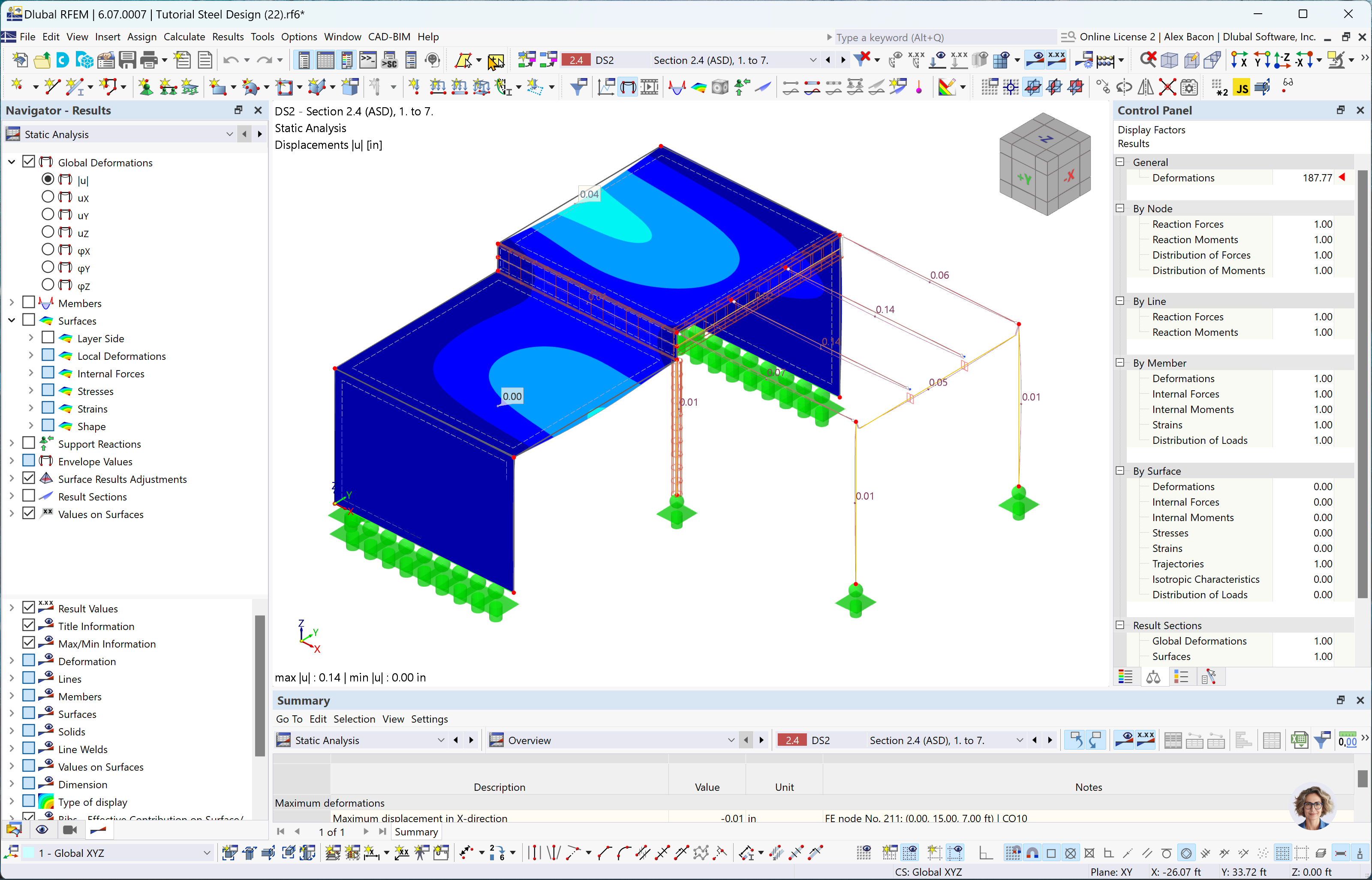 Deformations for "Ordinary" Non-Seismic Design Situation