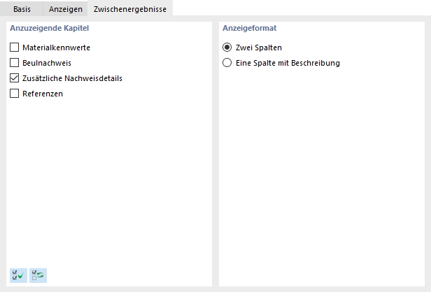 Selecting Intermediate Results