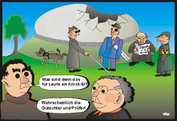 At least the people of Halstenbek are able to maintain their sense of humor with cartoons like this.