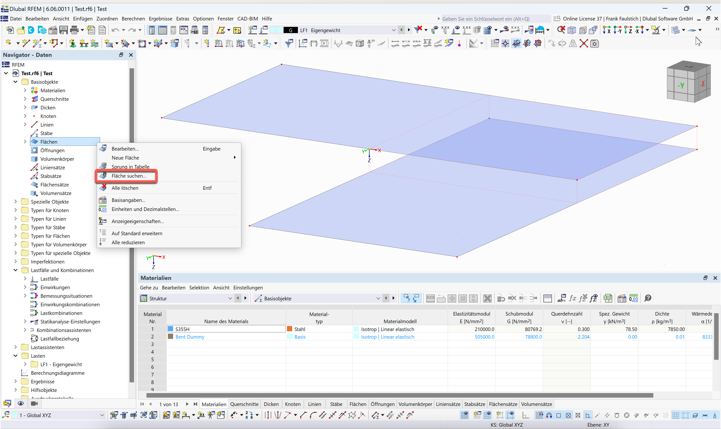 FAQ 005545 | How do I find a surface with a certain number in RFEM 6?