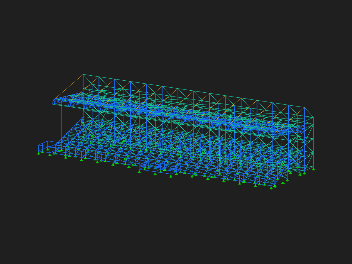 Roofed Grandstand