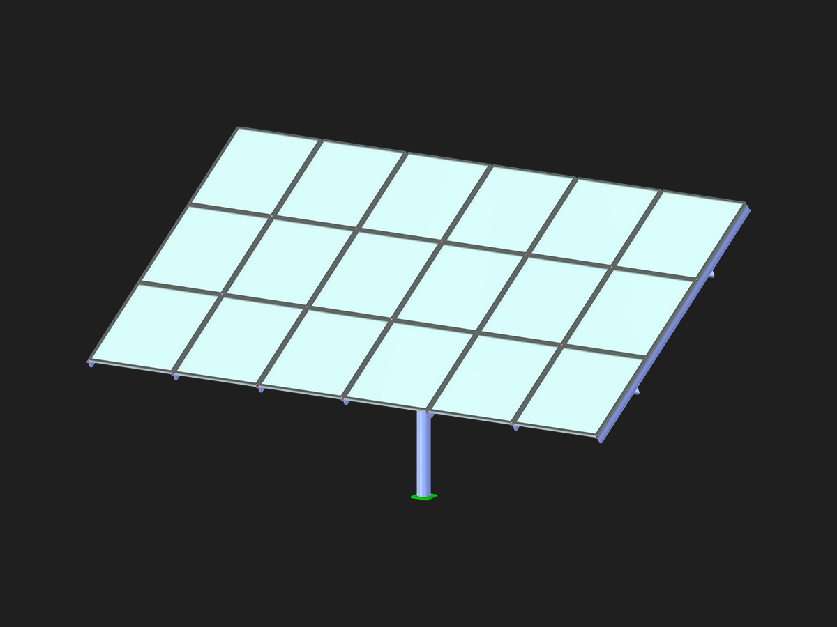 Wind Action on PV Tracker System