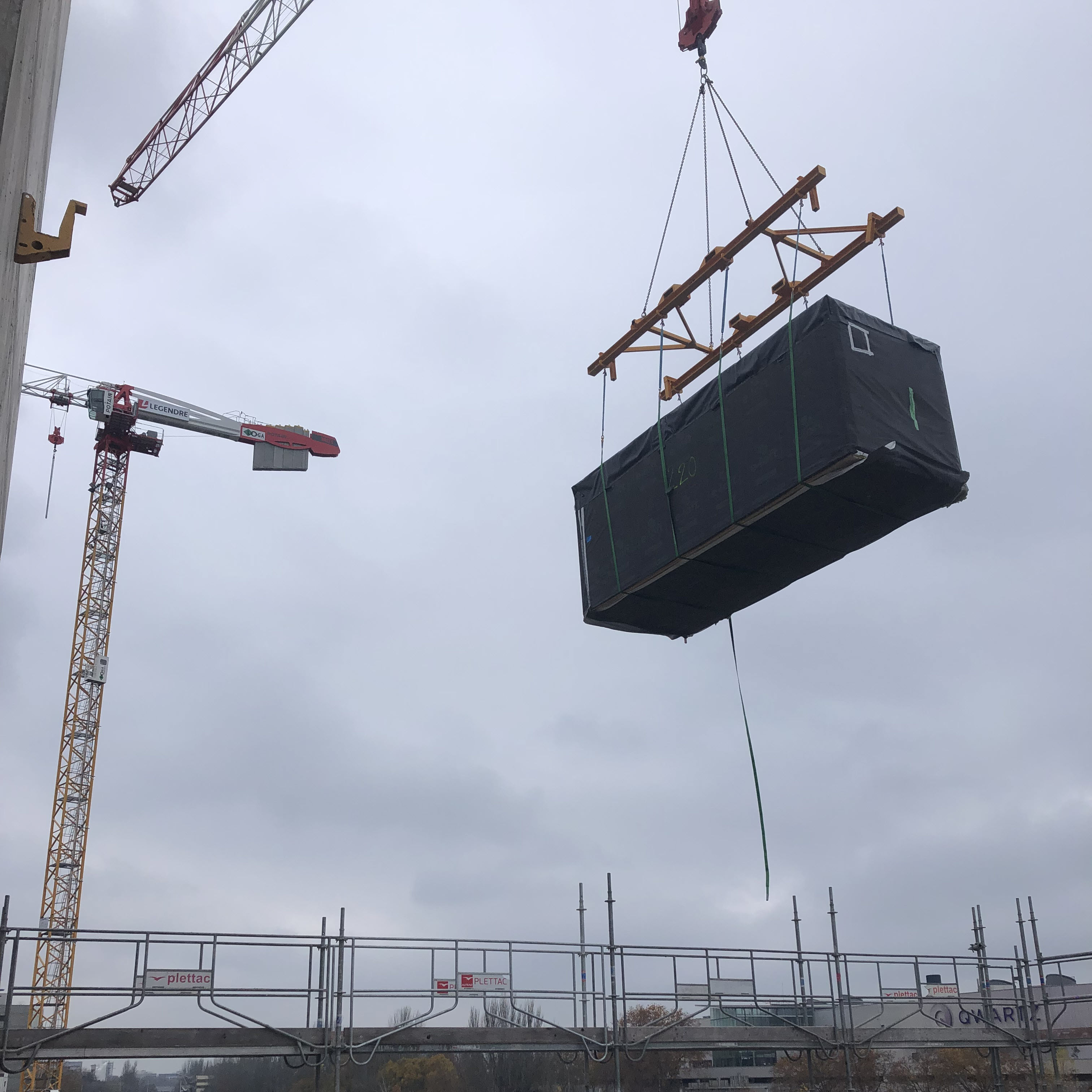 Transporting Precast Module to Construction Site