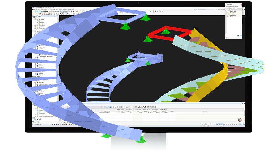 RSTAB 9 Banner Solutions for Stairway Structures